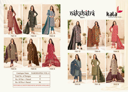 Nakshatra Vol 4 B Kala Readymade Cotton Pant Suits Wholesaler India