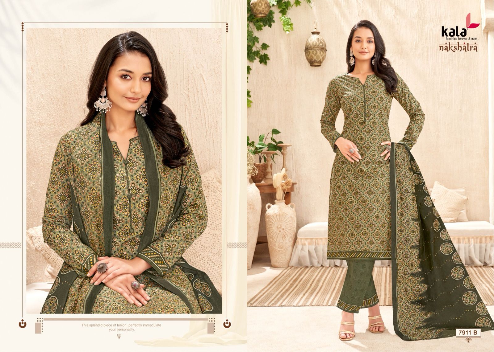 Nakshatra Vol 4 B Kala Readymade Cotton Pant Suits Wholesaler India