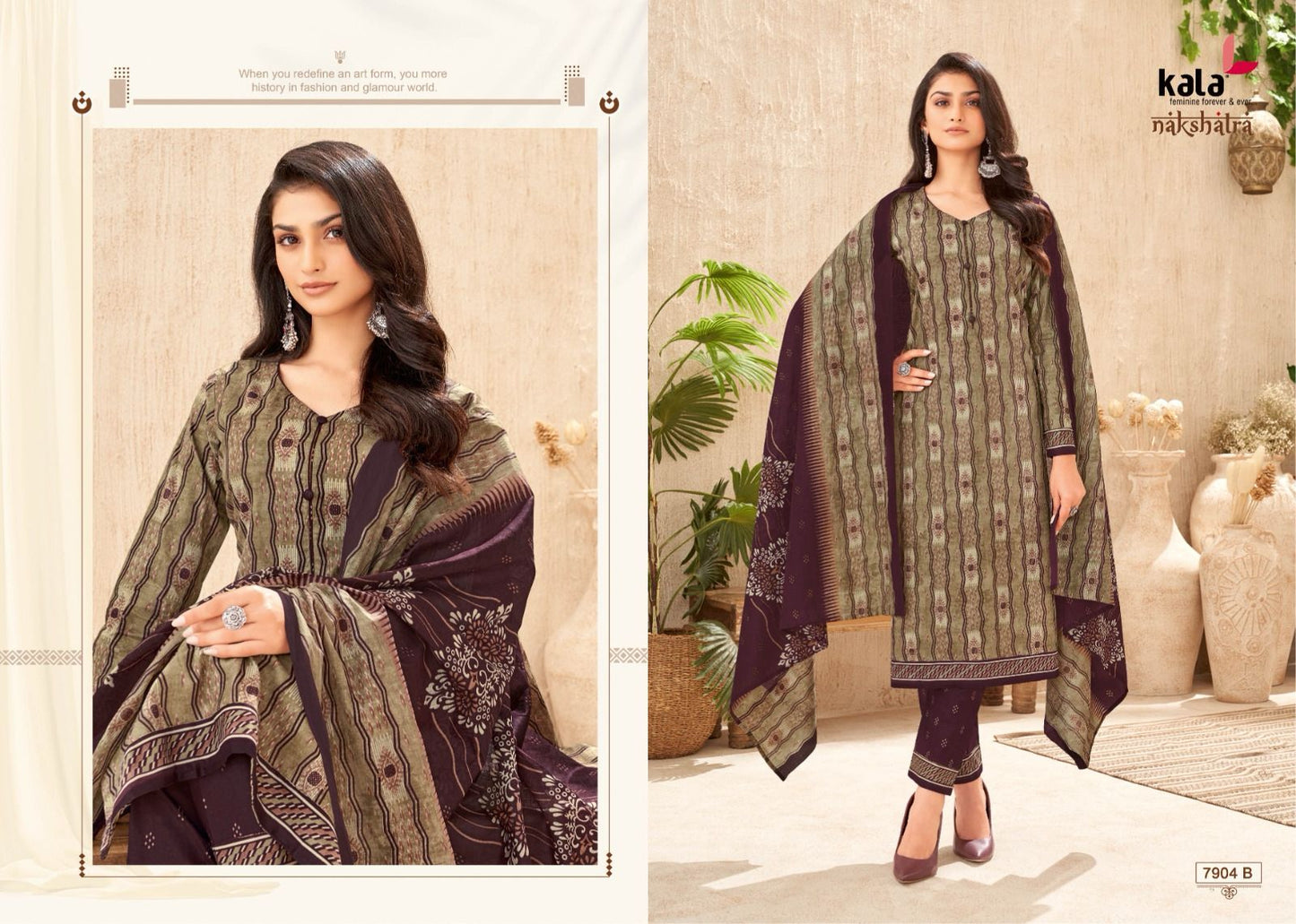 Nakshatra Vol 4 B Kala Readymade Cotton Pant Suits Wholesaler India