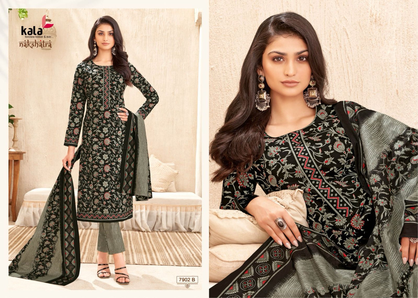 Nakshatra Vol 4 B Kala Readymade Cotton Pant Suits Wholesaler India