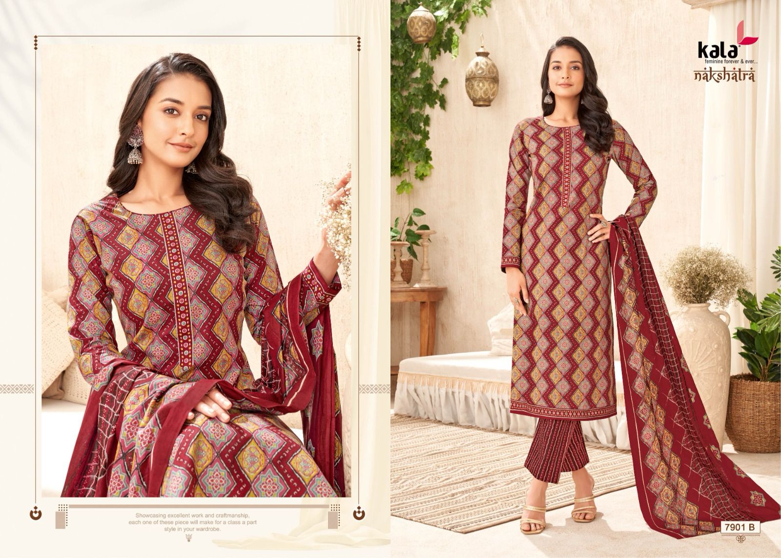 Nakshatra Vol 4 B Kala Readymade Cotton Pant Suits Wholesaler India