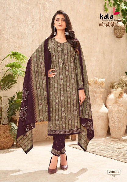 Nakshatra Vol 4 Kala Premium Cotton Pant Style Suits Supplier Ahmedabad