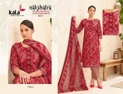 Nakshatra Vol 4 Kala Readymade Cotton Pant Suits Manufacturer Gujarat