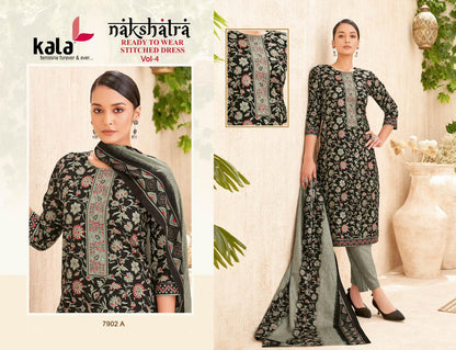 Nakshatra Vol 4 Kala Readymade Cotton Pant Suits Manufacturer Gujarat