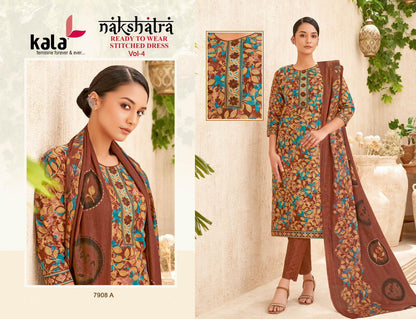 Nakshatra Vol 4 Kala Readymade Cotton Pant Suits Manufacturer Gujarat