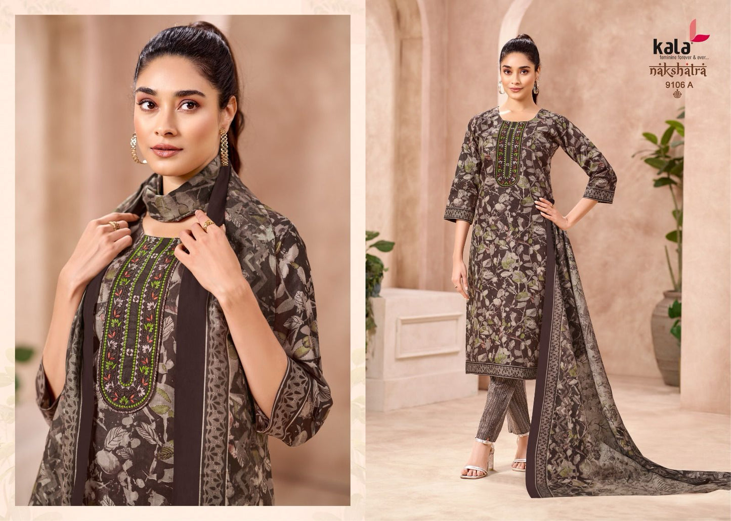 Nakshatra Vol 5 A Kala Readymade Cotton Pant Suits Wholesaler Gujarat