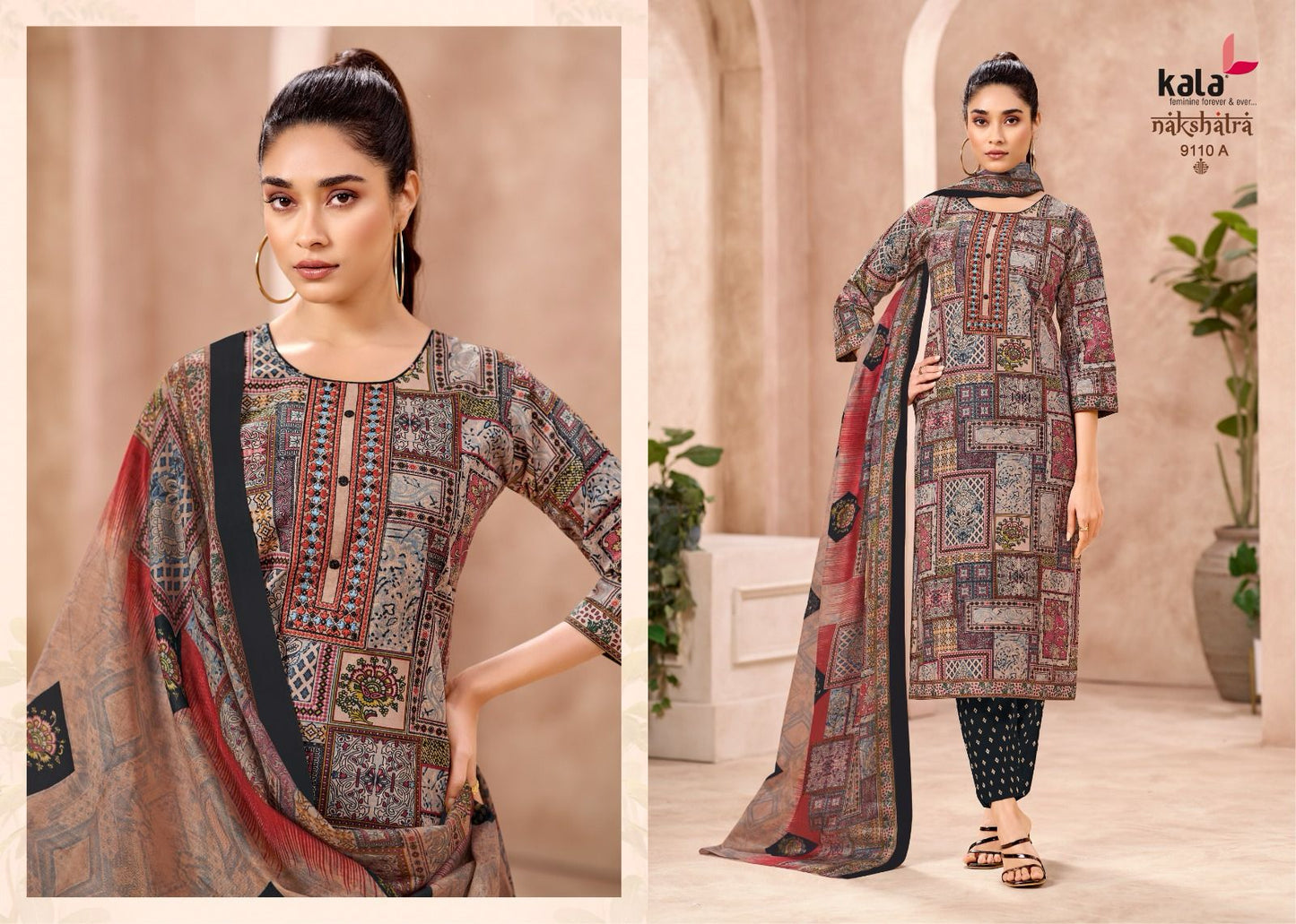 Nakshatra Vol 5 A Kala Readymade Cotton Pant Suits Wholesaler Gujarat
