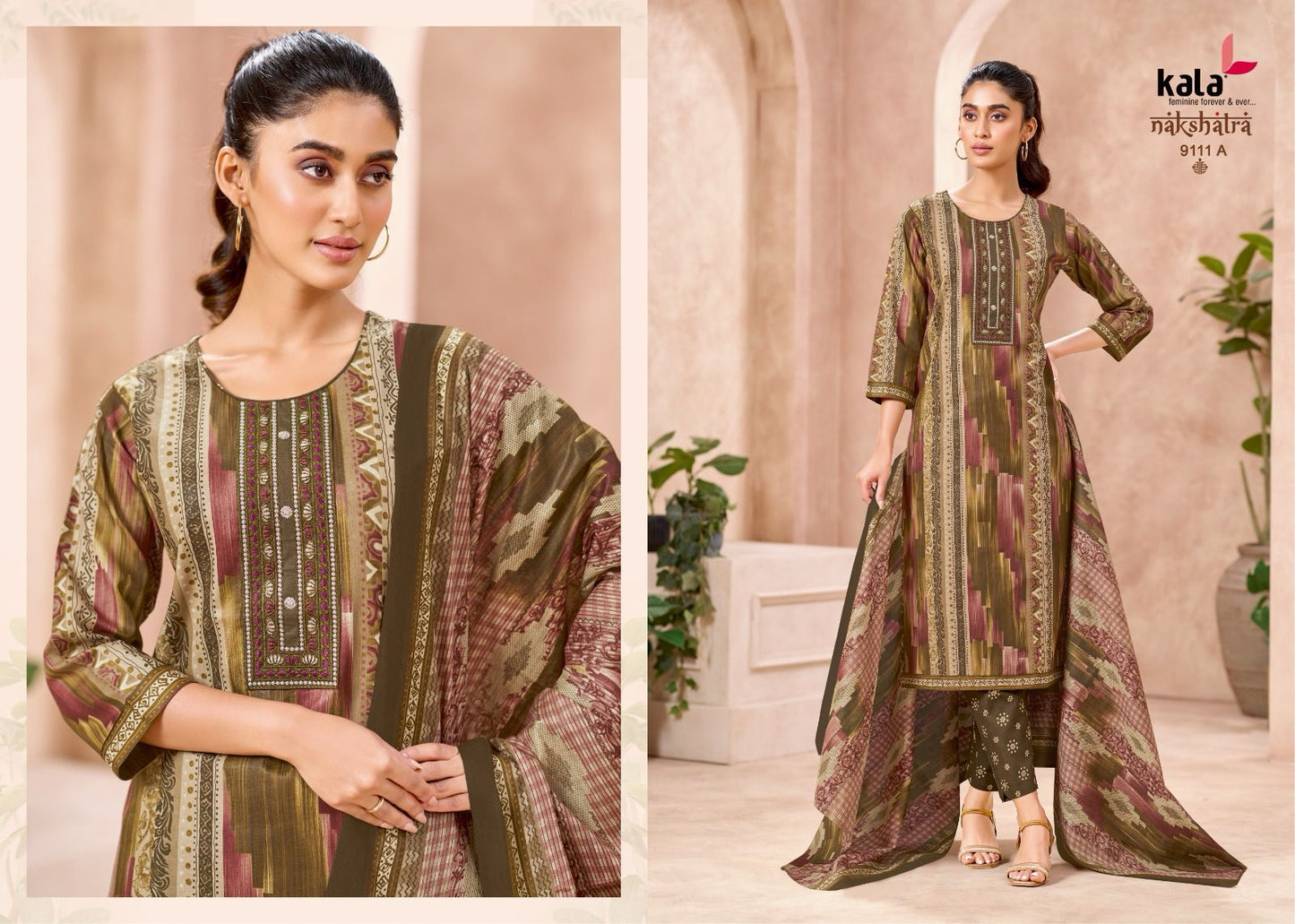 Nakshatra Vol 5 A Kala Readymade Cotton Pant Suits Wholesaler Gujarat