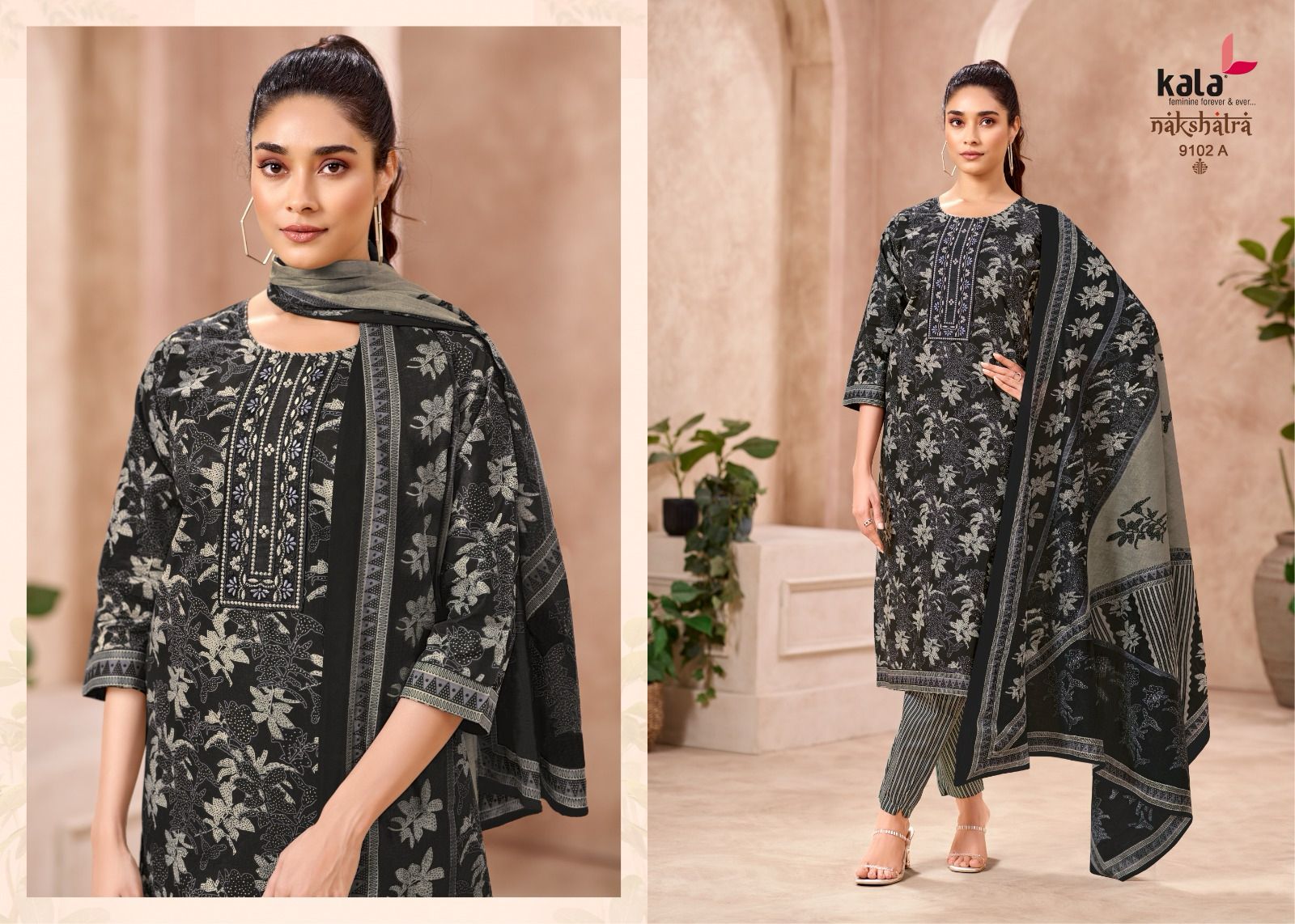 Nakshatra Vol 5 A Kala Readymade Cotton Pant Suits Wholesaler Gujarat