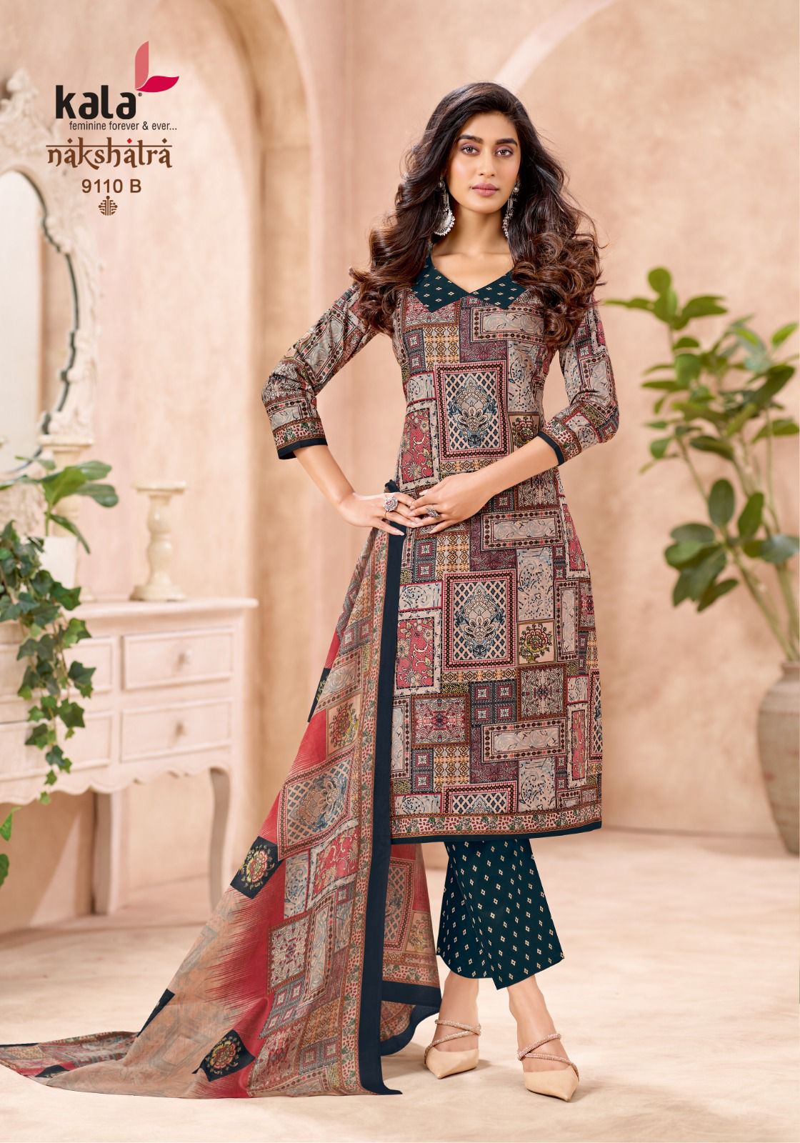 Nakshatra Vol 5 B Kala Cotton Pant Style Suits Manufacturer Gujarat