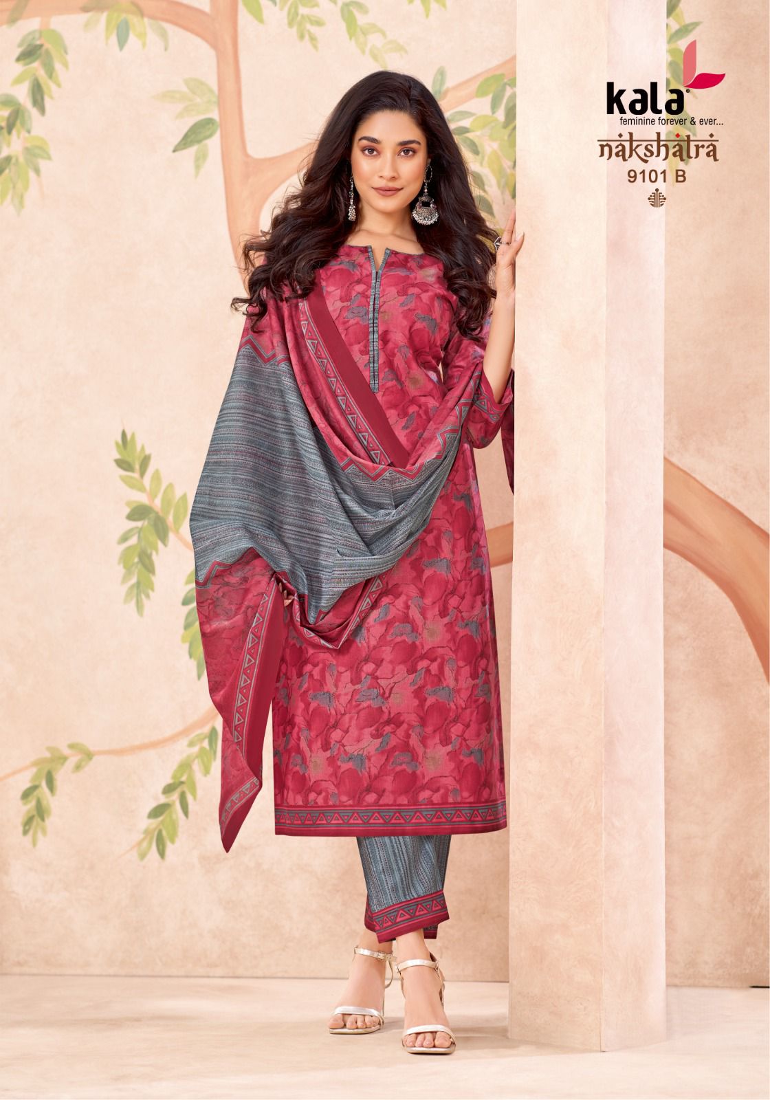 Nakshatra Vol 5 B Kala Cotton Pant Style Suits Manufacturer Gujarat