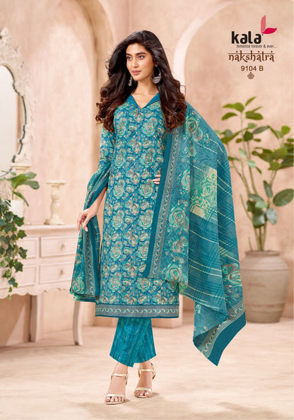 Nakshatra Vol 5 B Kala Cotton Pant Style Suits Manufacturer Gujarat