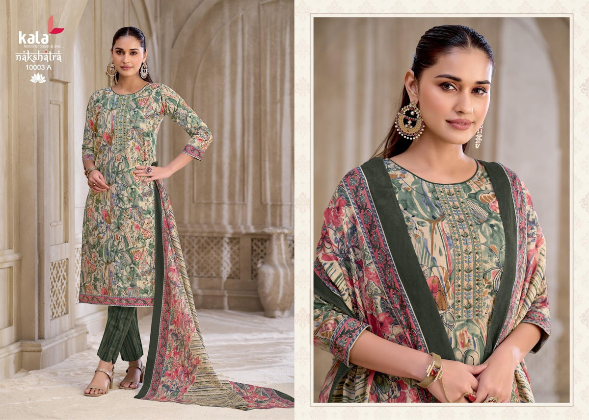 Nakshatra Vol 6 Kala Readymade Cotton Pant Suits Wholesaler India