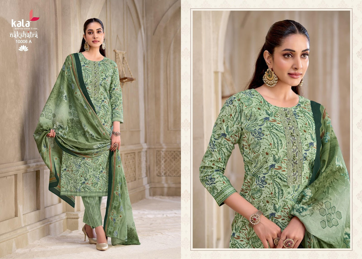 Nakshatra Vol 6 Kala Readymade Cotton Pant Suits Wholesaler India
