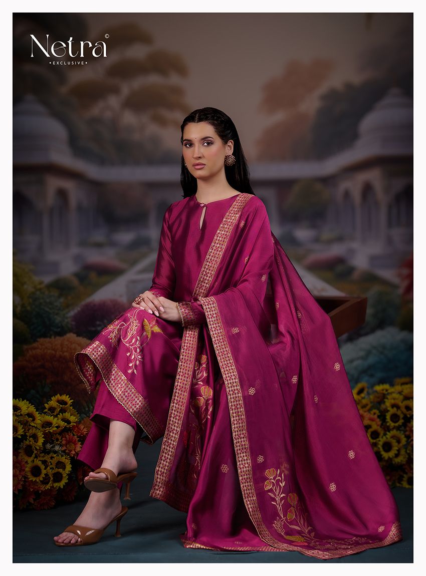 Nakshi Netra Premium Viscose Pant Style Suits Exporter