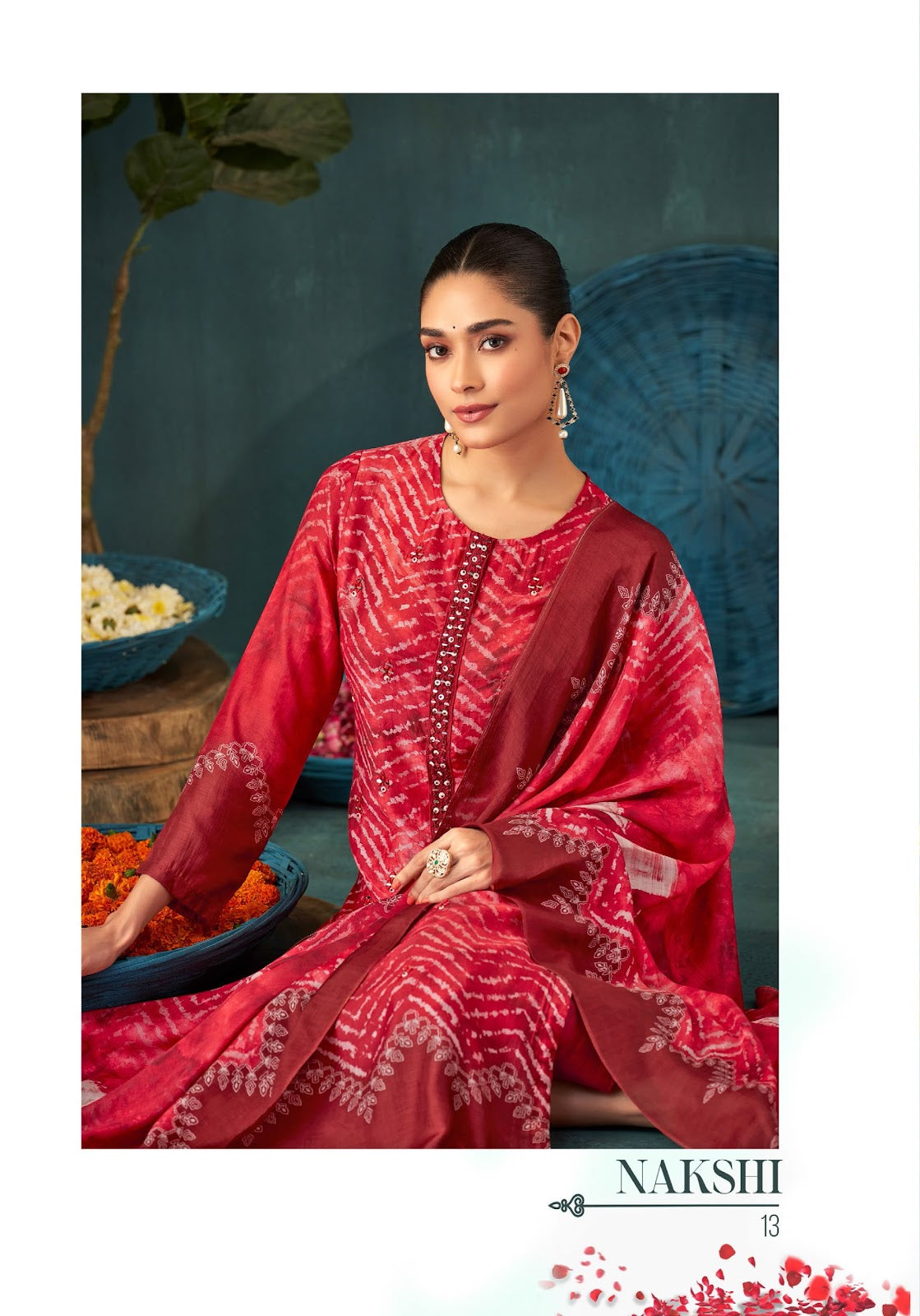 Nakshi Sahiba Muslin Silk Pant Style Suits Wholesaler