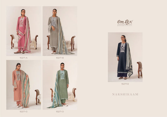 Nakshikaam Omtex Lawn Cotton Pakistani Salwar Suits Manufacturer Ahmedabad