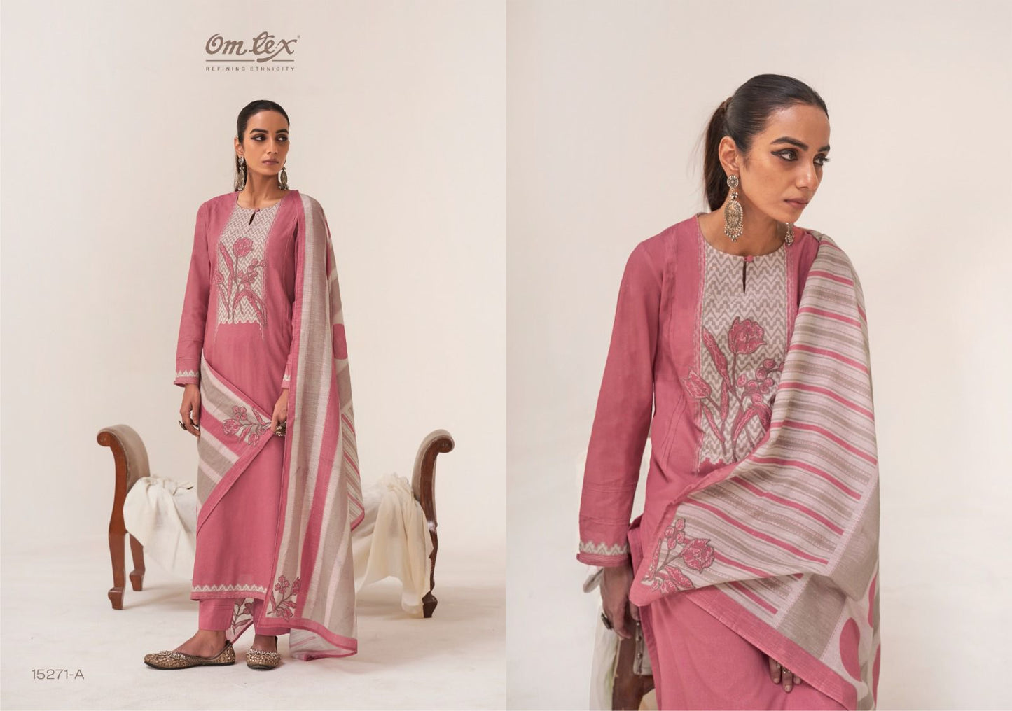 Nakshikaam Omtex Lawn Cotton Pakistani Salwar Suits Manufacturer Ahmedabad