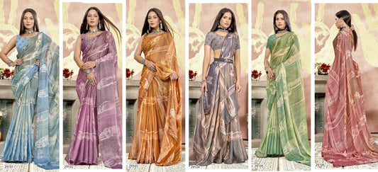 Namita Vol 2 Vallabhi Prints Brasso Sarees Manufacturer Ahmedabad