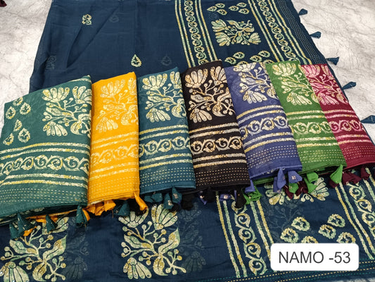 Namo 53 Kalpveli Soft Cotton Sarees Wholesaler India
