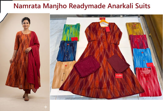 Namrata Manjho Handloom Readymade Anarkali Suits Manufacturer Gujarat