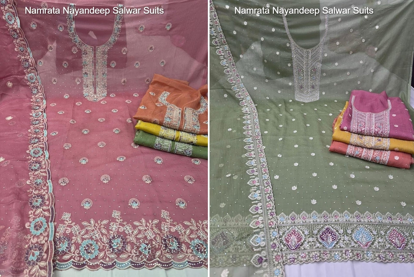 Namrata Nayandeep Organza Salwar Suits Manufacturer Ahmedabad