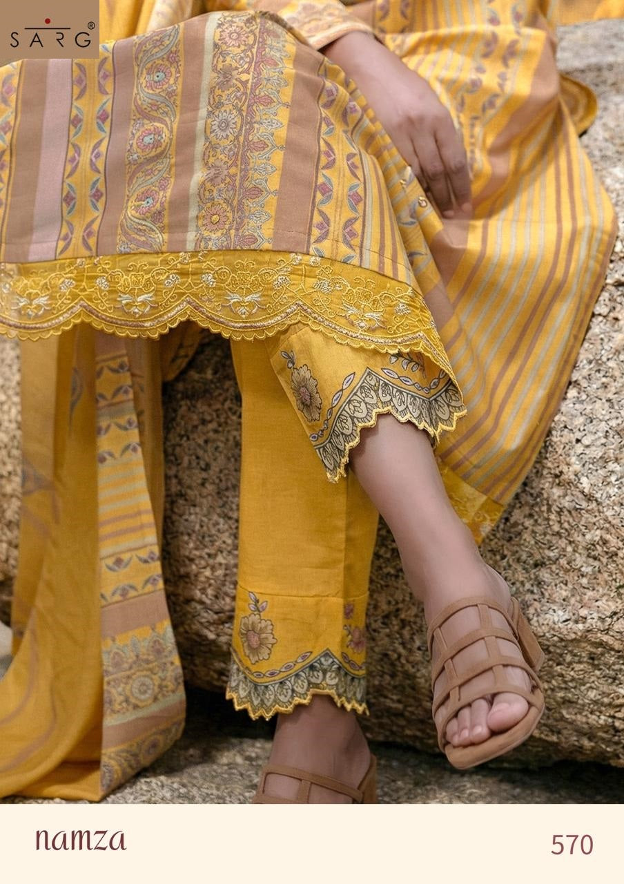Namza Sarg Cotton Pant Style Suits Exporter Gujarat