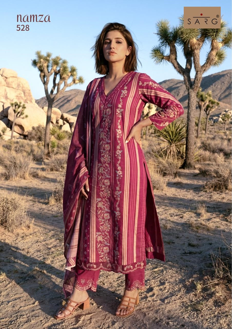 Namza Sarg Cotton Pant Style Suits Exporter Gujarat