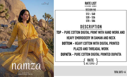 Namza Sarg Cotton Pant Style Suits Exporter Gujarat