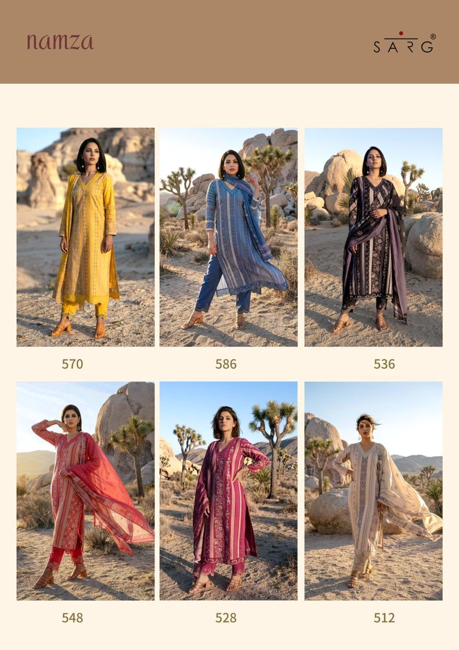 Namza Sarg Cotton Pant Style Suits Exporter Gujarat