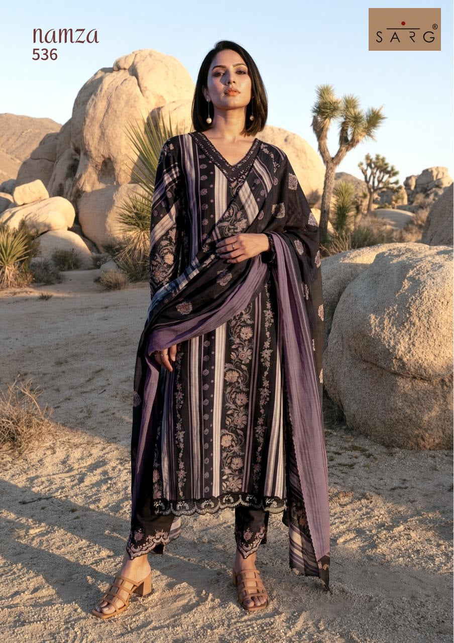Namza Sarg Cotton Pant Style Suits Exporter Gujarat