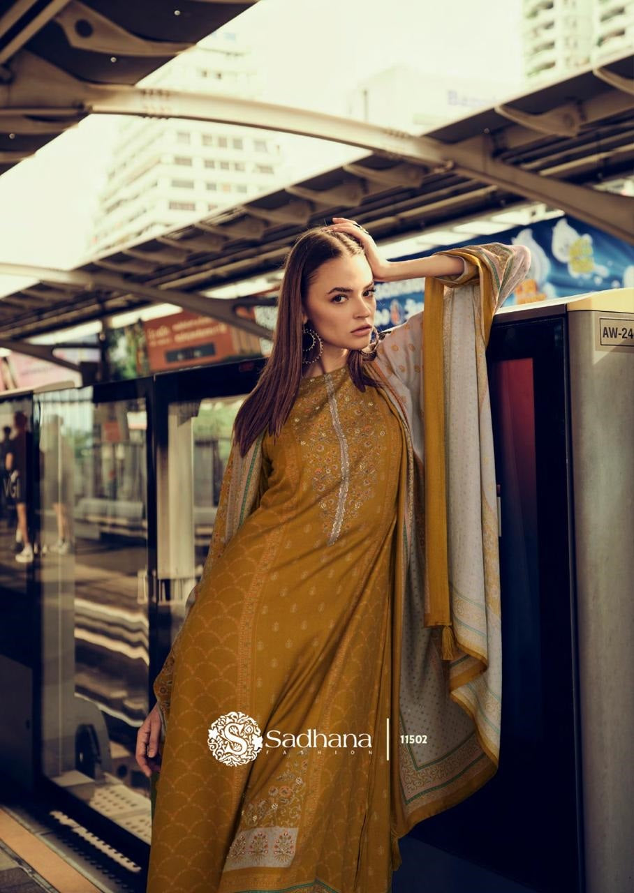 Nana Sadhana Pure Viscose Pashmina Suits Supplier India