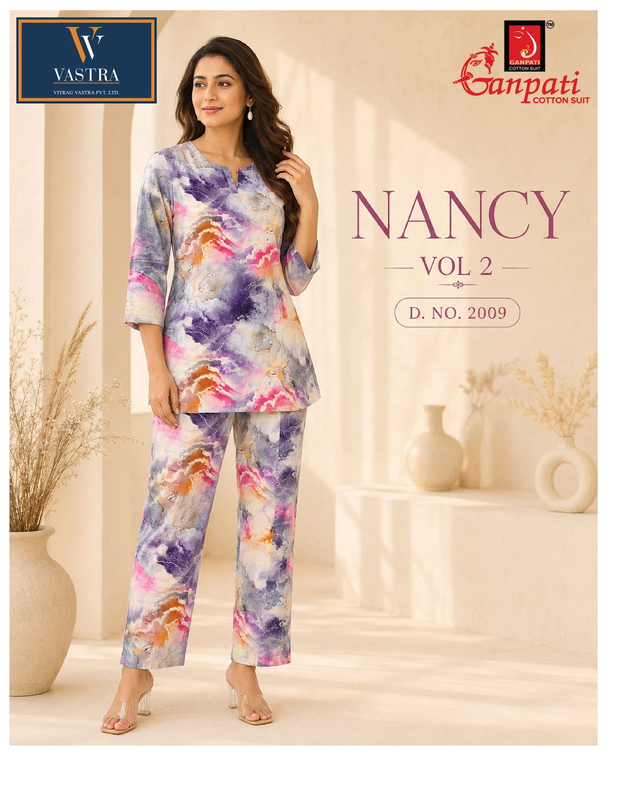 Nancy Vol 2 Ganpati Rayon Co Ord Set Exporter