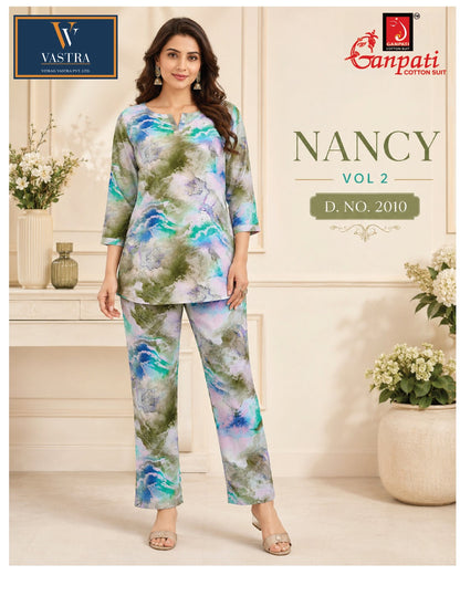 Nancy Vol 2 Ganpati Rayon Co Ord Set Exporter