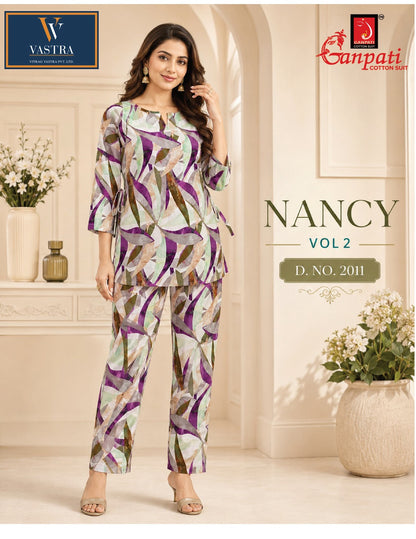 Nancy Vol 2 Ganpati Rayon Co Ord Set Exporter
