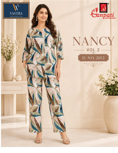 Nancy Vol 2 Ganpati Rayon Co Ord Set Exporter