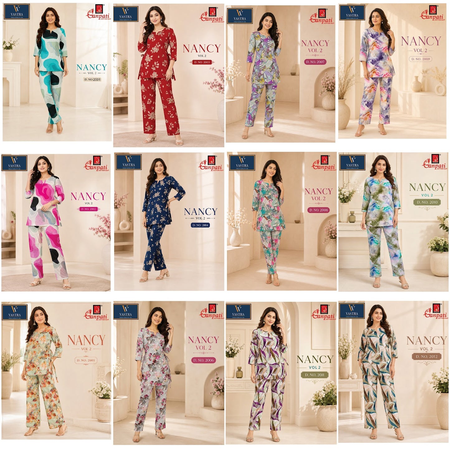 Nancy Vol 2 Ganpati Rayon Co Ord Set Exporter