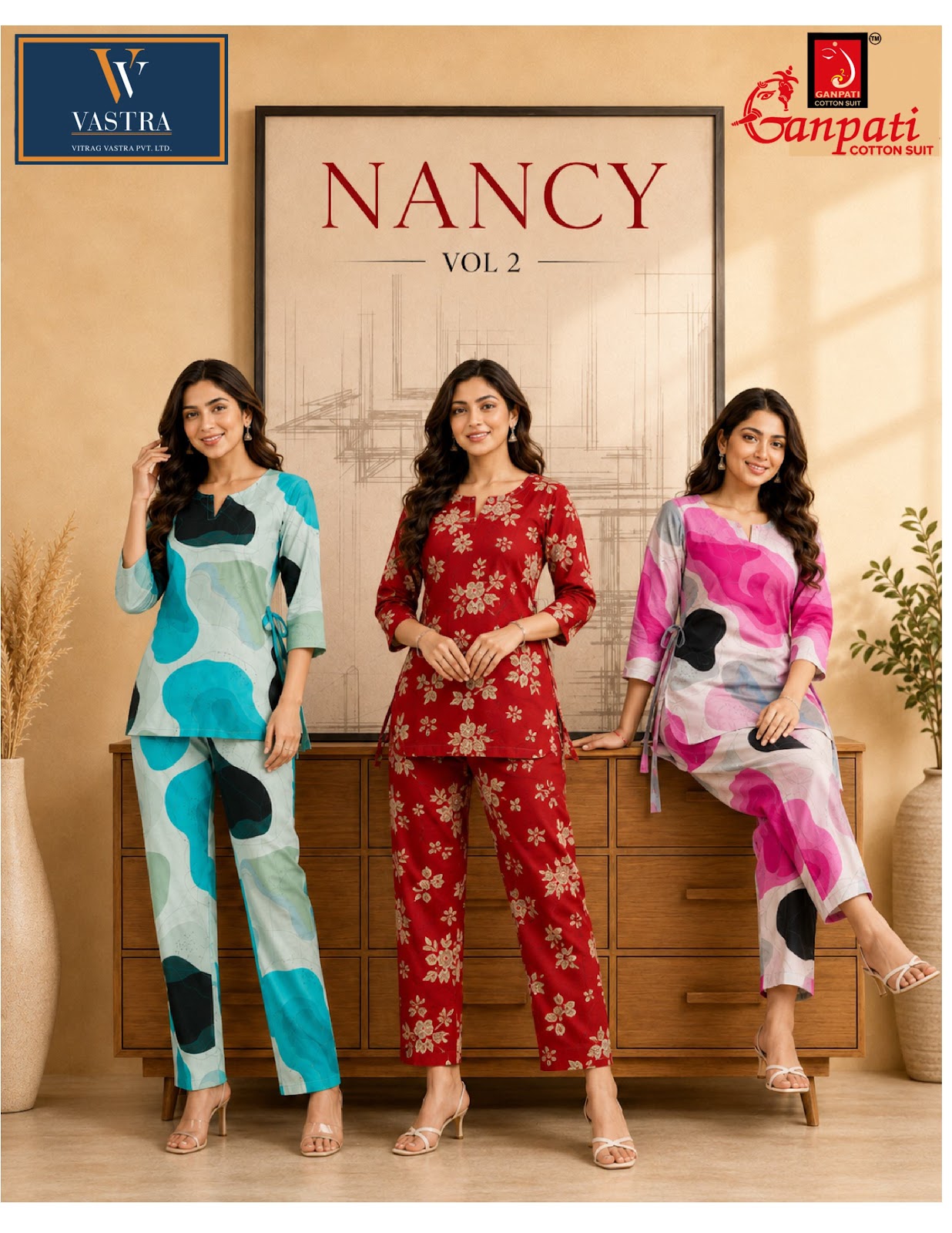 Nancy Vol 2 Ganpati Rayon Co Ord Set Exporter