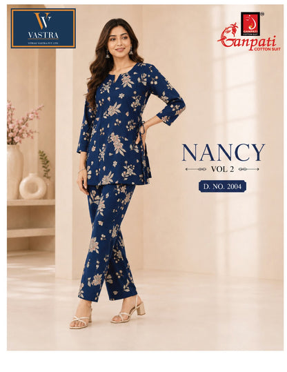 Nancy Vol 2 Ganpati Rayon Co Ord Set Exporter