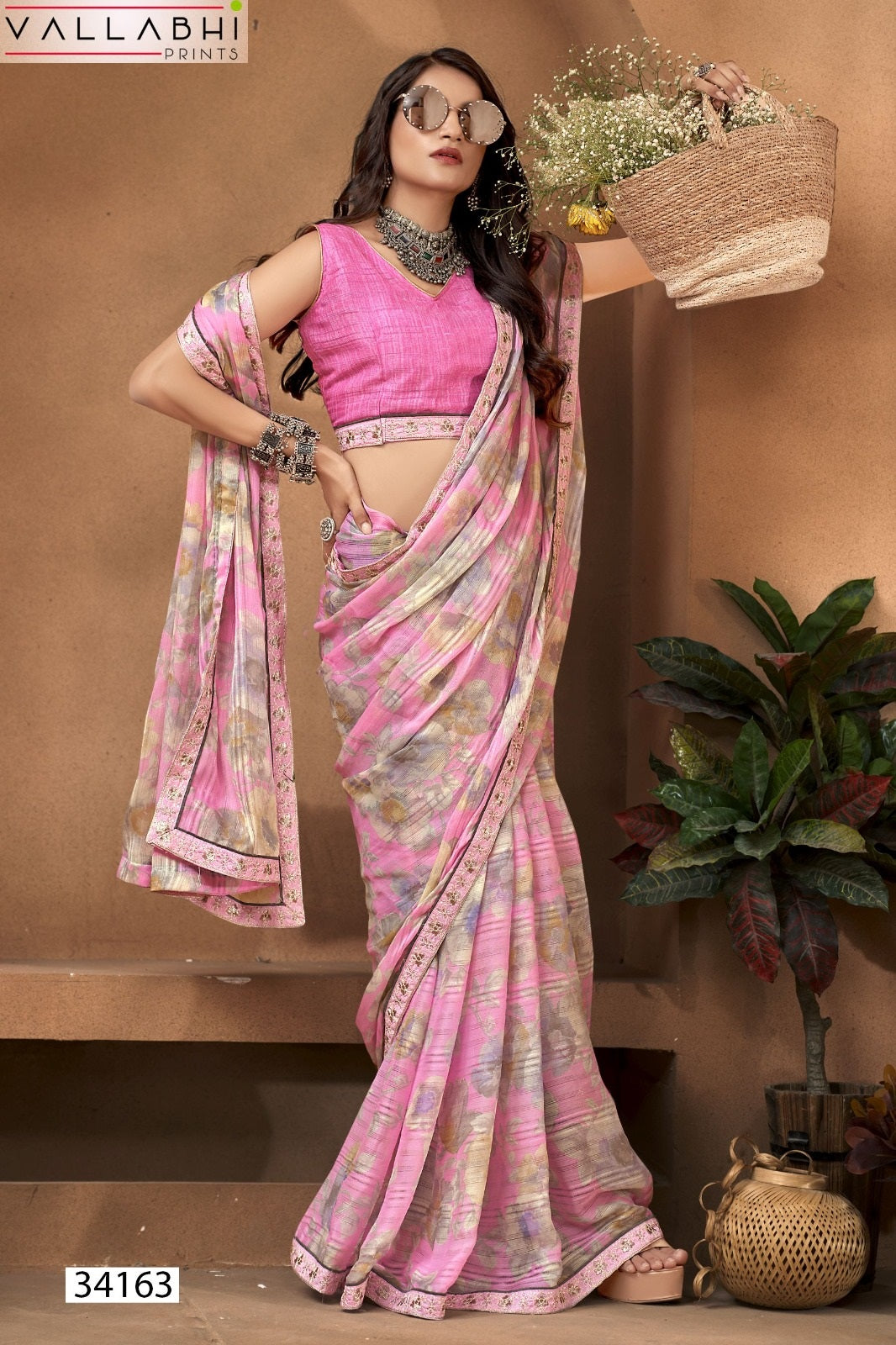 Nancy Vol 8 Vallabhi Prints Georgette Sarees Exporter