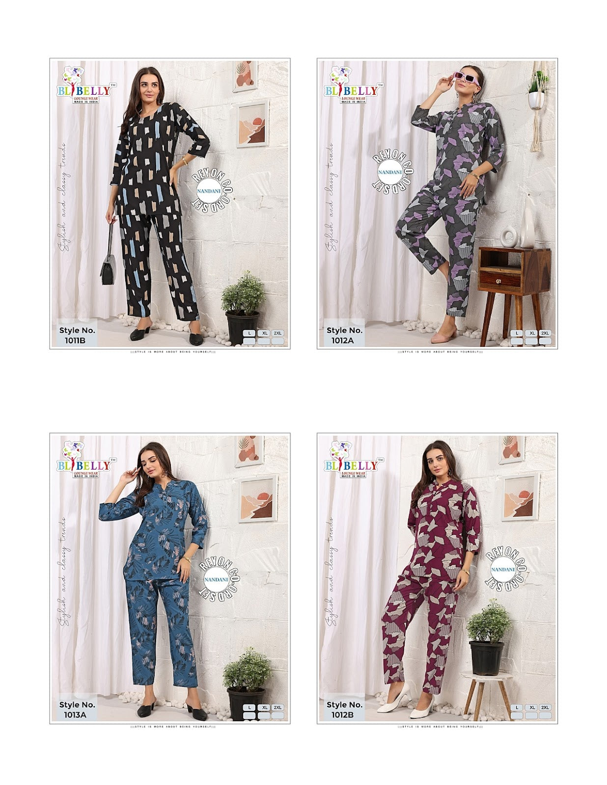 Nandani Belly Rayon 24Kg Co Ord Set Supplier Ahmedabad