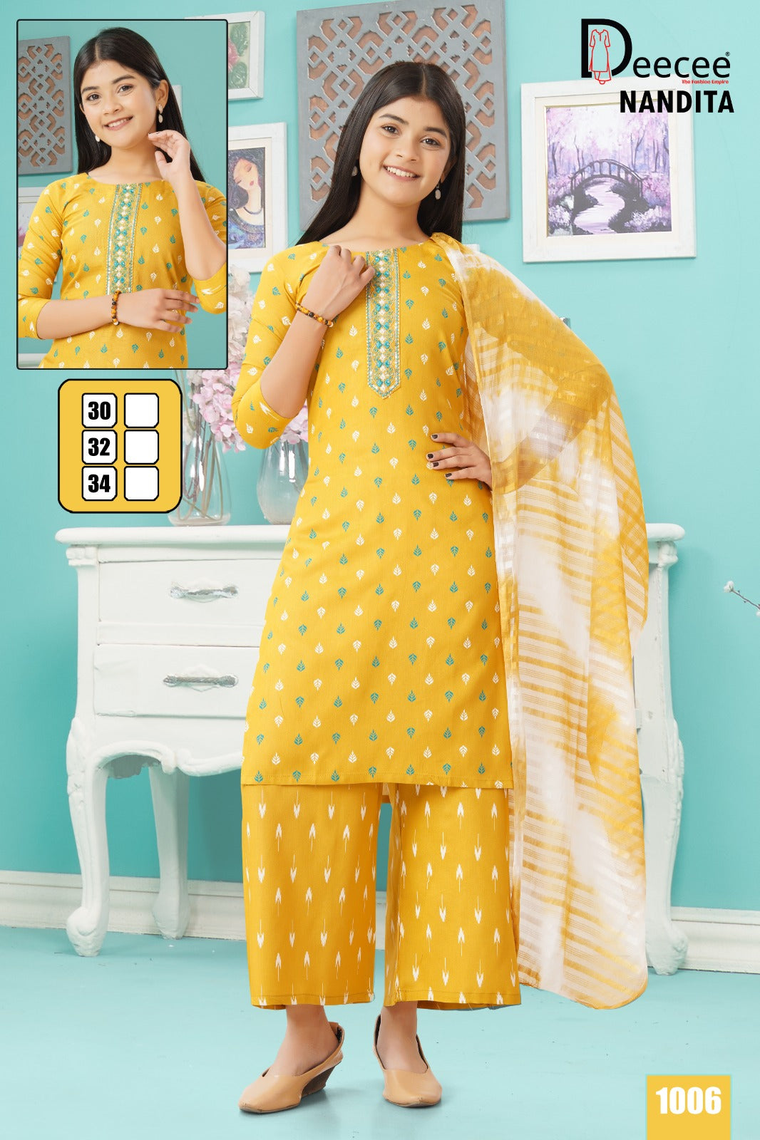 Nandita Deecee Rayon Girls Readymade Palazzo Suits Wholesale Rate