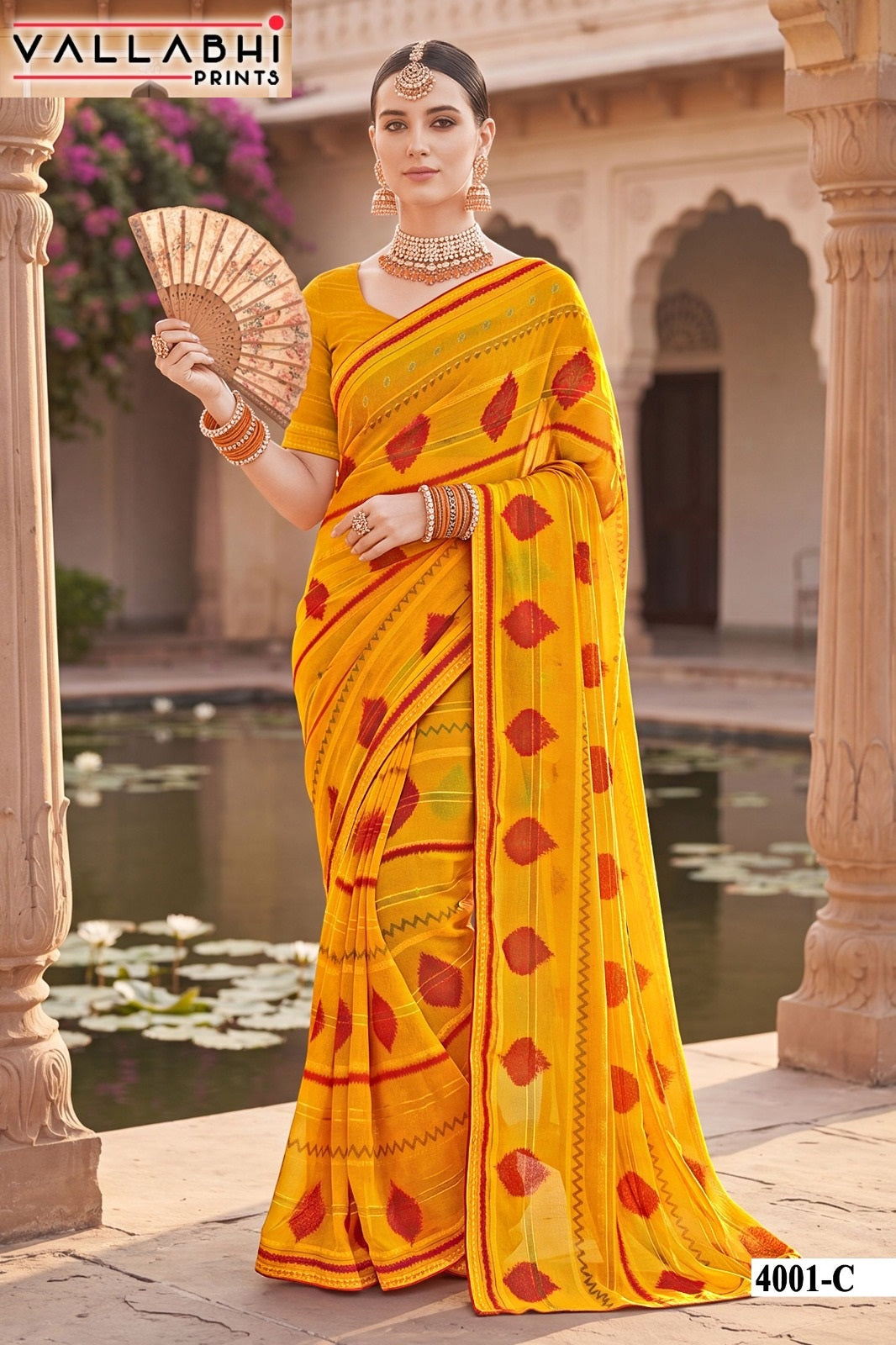 Nandita Vol 4 Vallabhi Prints Weightless Sarees Manufacturer Gujarat