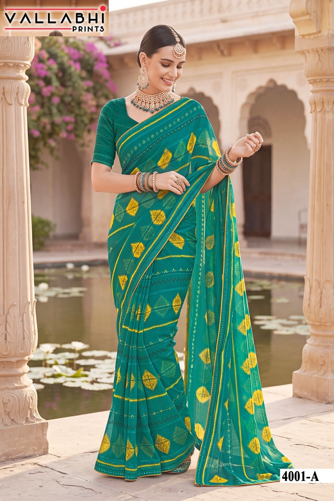 Nandita Vol 4 Vallabhi Prints Weightless Sarees Manufacturer Gujarat