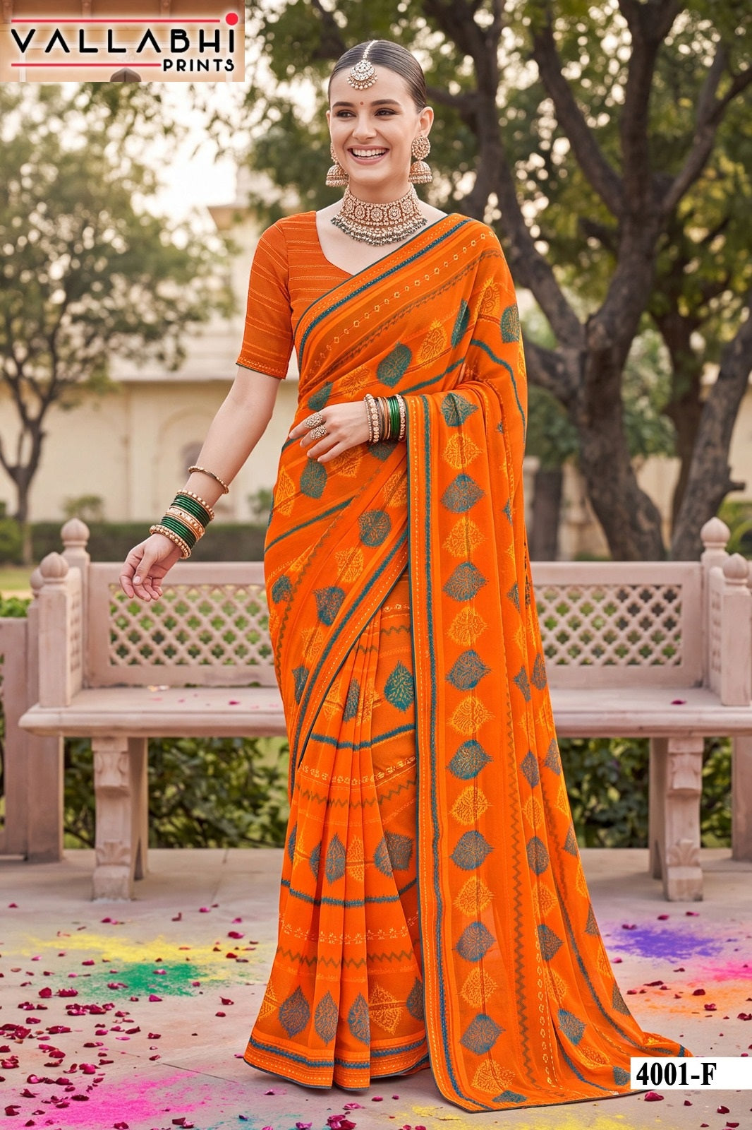 Nandita Vol 4 Vallabhi Prints Weightless Sarees Manufacturer Gujarat