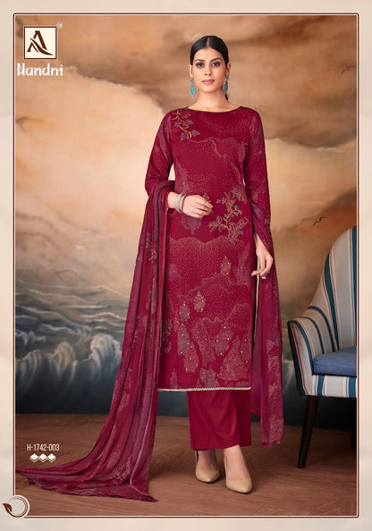 Nandni Alok Zam Karachi Salwar Suits Wholesaler Gujarat