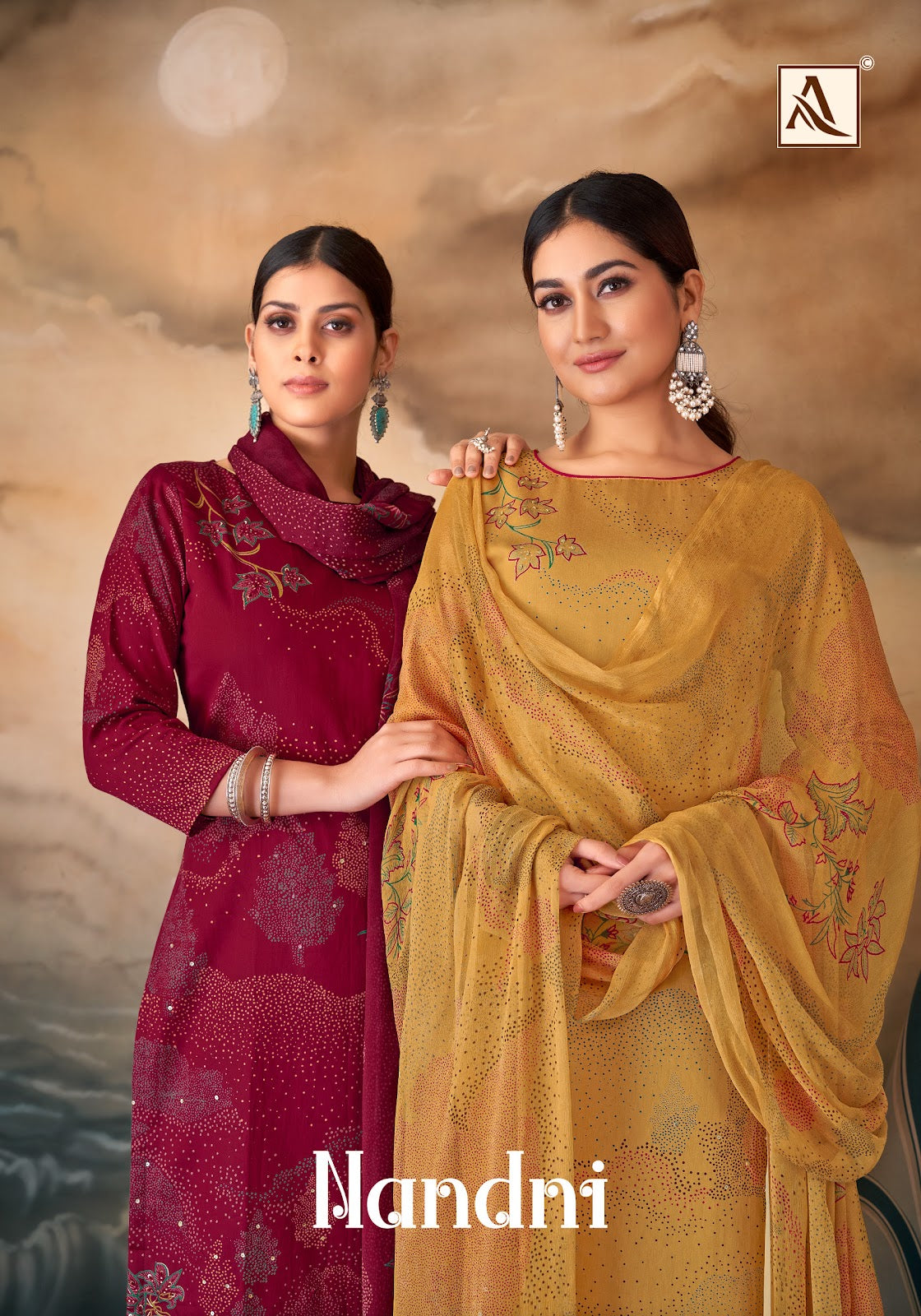 Nandni Alok Zam Karachi Salwar Suits Wholesaler Gujarat