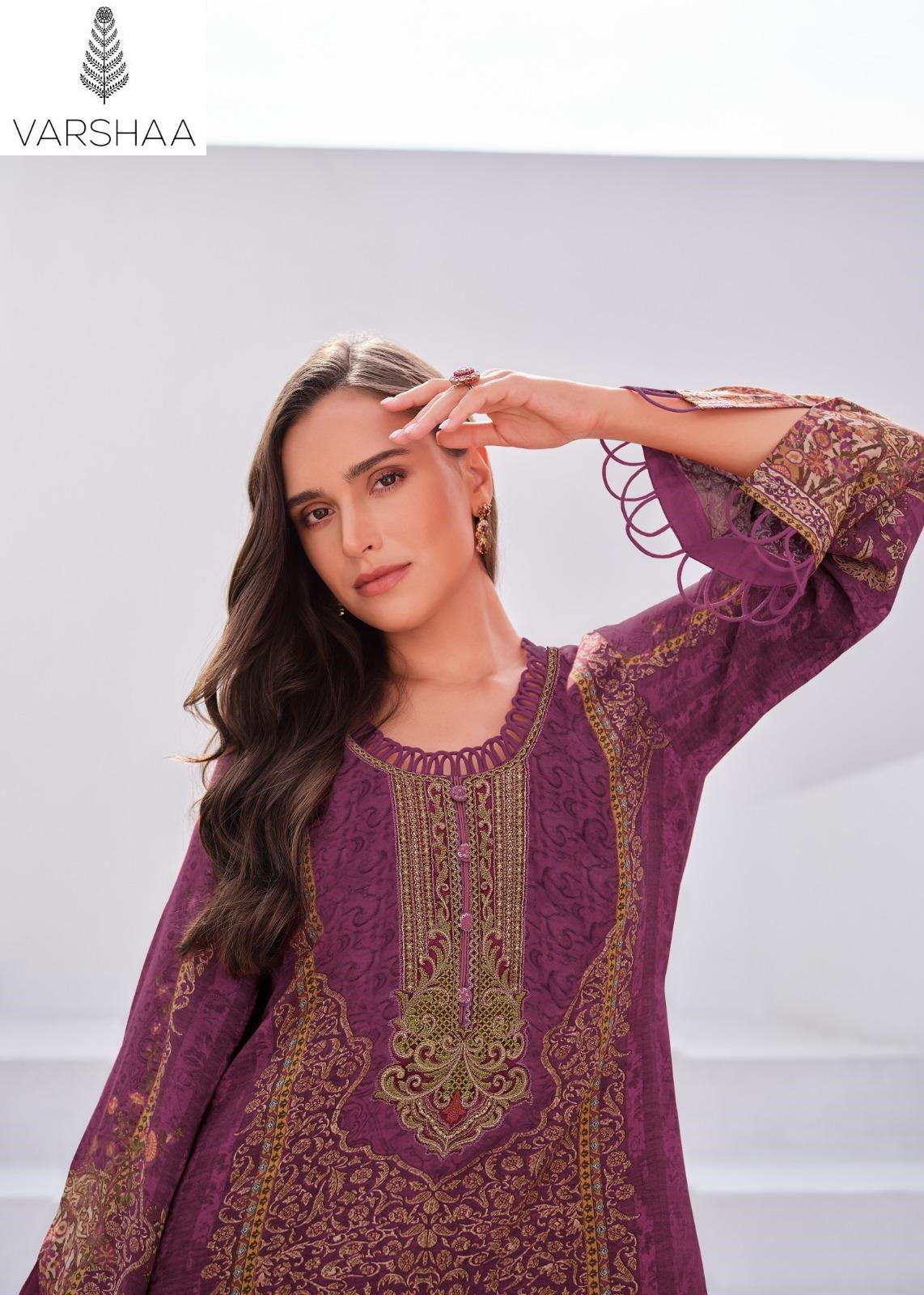 Naqashi Varshaa Satin Pakistani Salwar Suits Supplier Ahmedabad