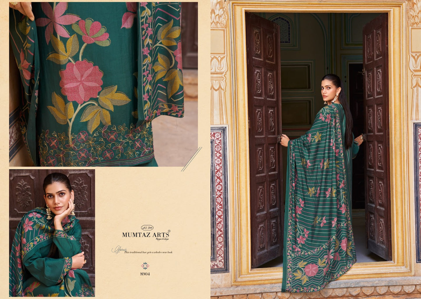 Naqsh Mumtaz Arts Viscose Muslin Karachi Salwar Suits Supplier
