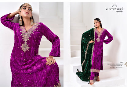 Naqsh Mumtaz Arts Crush Velvet Suits Manufacturer Ahmedabad